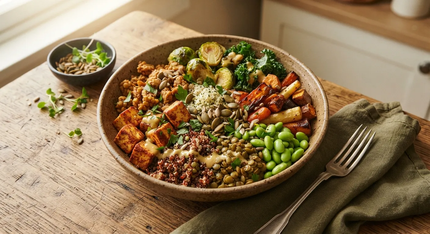 A hearty plant-based protein meal